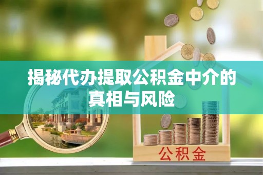 凤县揭秘代办提取公积金中介的真相与风险